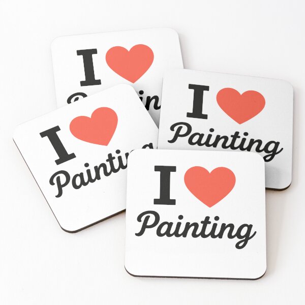 Item preview, I Love Painting | Artistic Typography | Creative Expression & Visual Art Passion Design designed and sold by PaintedPixels01.