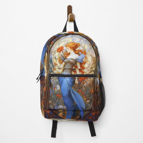 Item preview, Iris. Alphonse Mucha inspired illustration. Vintage Art Nouveau. designed and sold by Shoot-The-Moon.