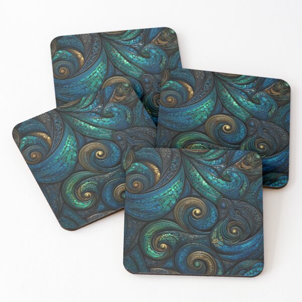 Item preview, New Zealand Māori Paua Pattern Koru Design 846 designed and sold by GrinGalore.