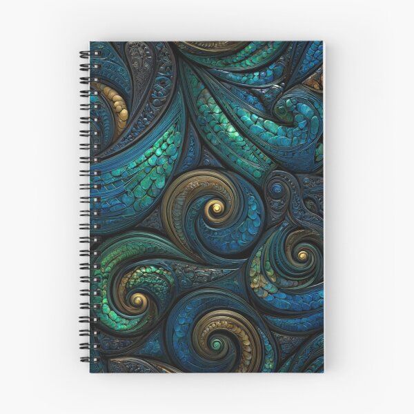 Item preview, New Zealand Māori Paua Pattern Koru Design 846 designed and sold by GrinGalore.