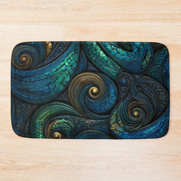 Item preview, New Zealand Māori Paua Pattern Koru Design 846 designed and sold by GrinGalore.