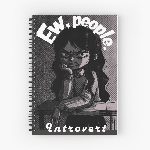 Item preview, Ew People Relatable Introvert Grumpy Chibi Girl Illustration designed and sold by Jingky.