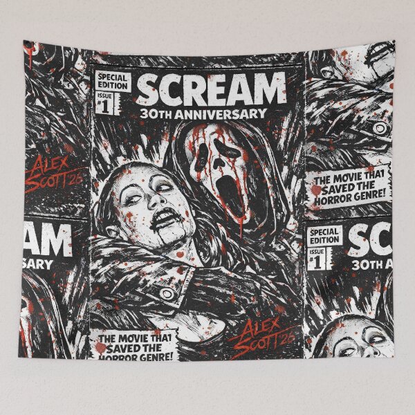 Item preview, SCREAM GHOSTFACE 30TH ANNIVERSARY BLOODY COMIC COVER 1996 designed and sold by Campbell0395.