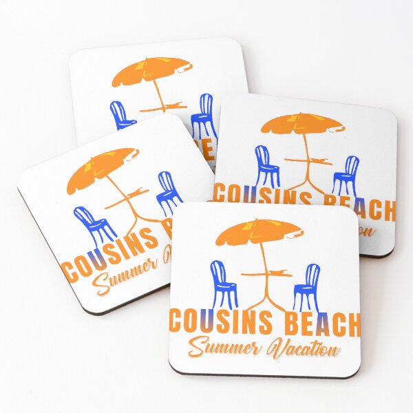 Item preview, Cousins Beach Summer Vacation Minimalist Umbrella Trip Art designed and sold by PixelWaveBD.