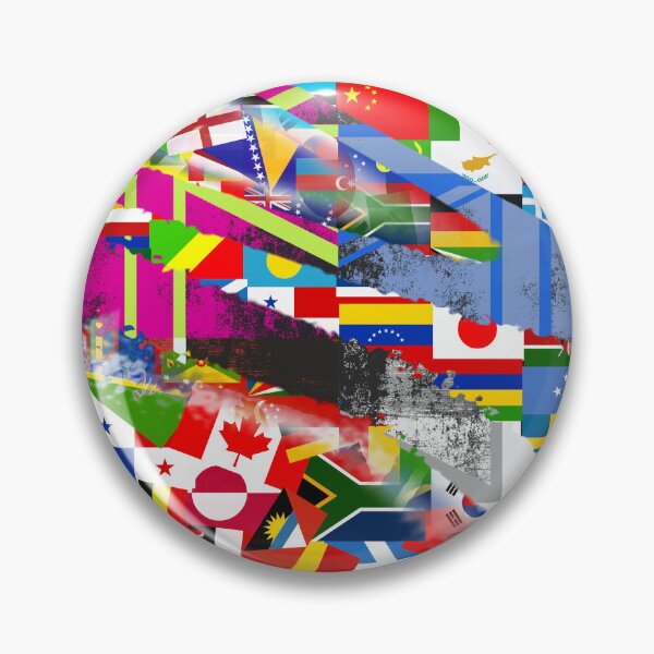 Item preview, World Flag Global Glitch Abstract Collage  designed and sold by Prawny.