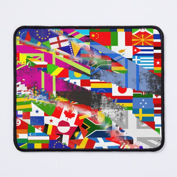 Item preview, World Flag Global Glitch Abstract Collage  designed and sold by Prawny.