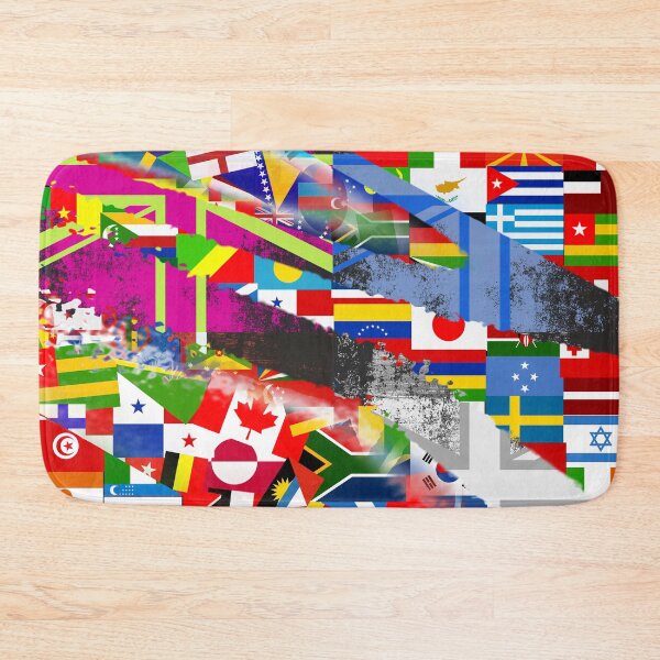 Item preview, World Flag Global Glitch Abstract Collage  designed and sold by Prawny.