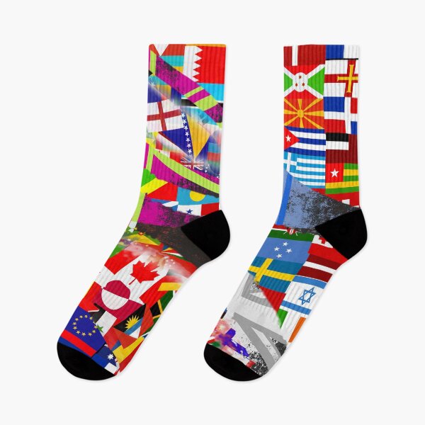 Item preview, World Flag Global Glitch Abstract Collage  designed and sold by Prawny.