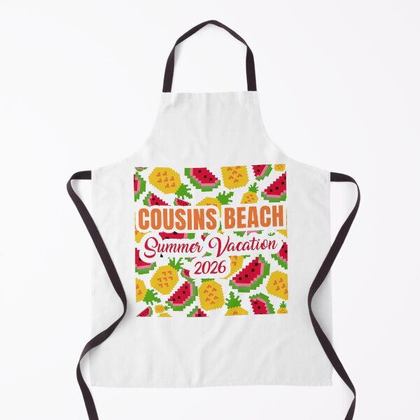 Item preview, Cousins Beach Summer Vacation 2026 Pixel Art Fruit Pattern designed and sold by PixelWaveBD.