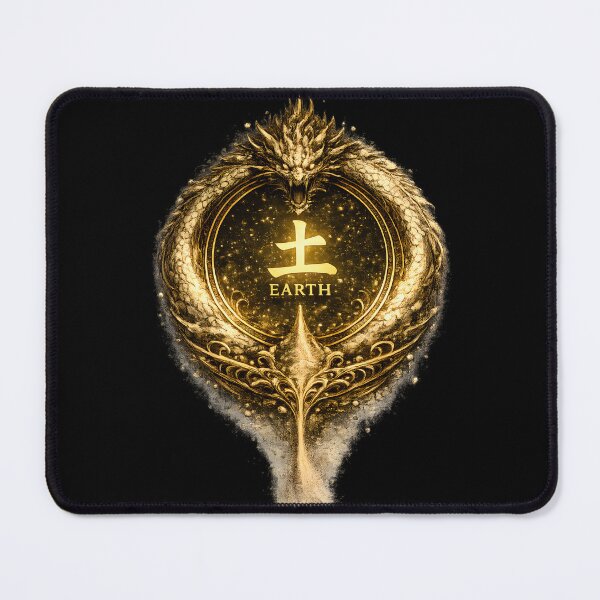 Item preview, Chinese Earth Element Dragon Emblem designed and sold by ChineseMystical.