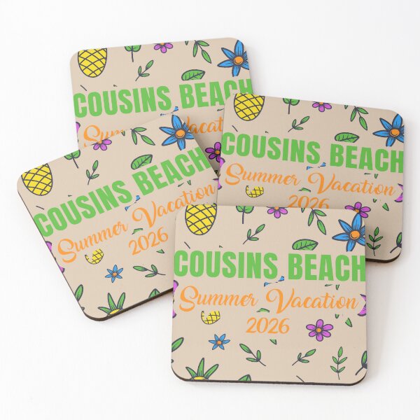 Item preview, Cousins Beach Summer Vacation 2026 Tropical Floral Pattern designed and sold by PixelWaveBD.