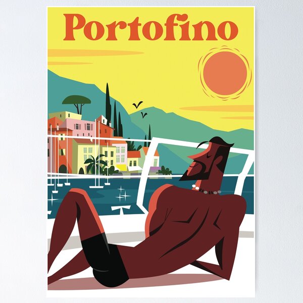Item preview, Portofino poster designed and sold by GAGodel.