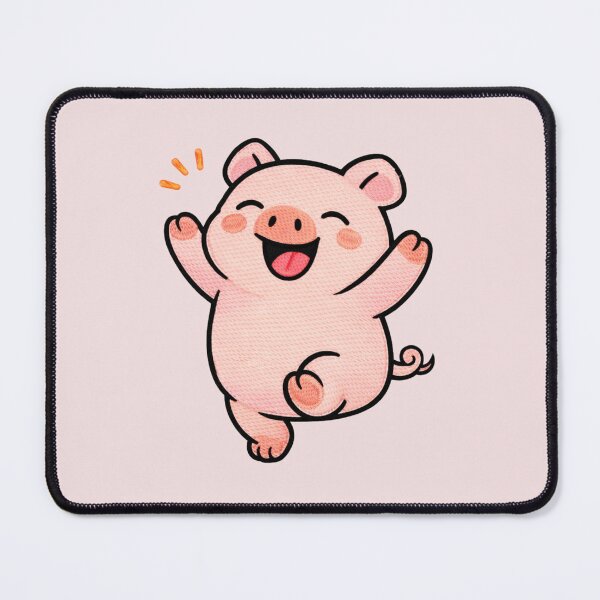 Item preview, Funny Dancing Pig – Cute Kawaii Party Pig Meme Embroidered Patch Style designed and sold by ColorSplash123.