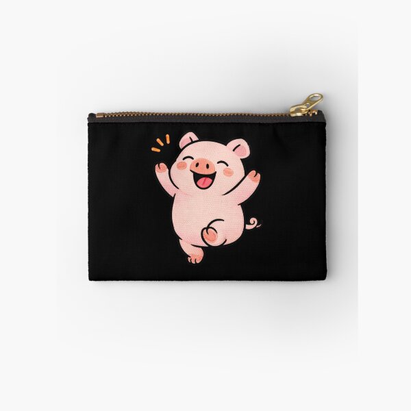 Item preview, Funny Dancing Pig – Cute Kawaii Party Pig Meme Embroidered Patch Style designed and sold by ColorSplash123.