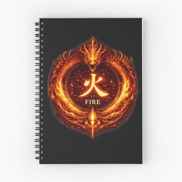 Item preview, Chinese Fire Symbol Dragon Flame Emblem designed and sold by ChineseMystical.