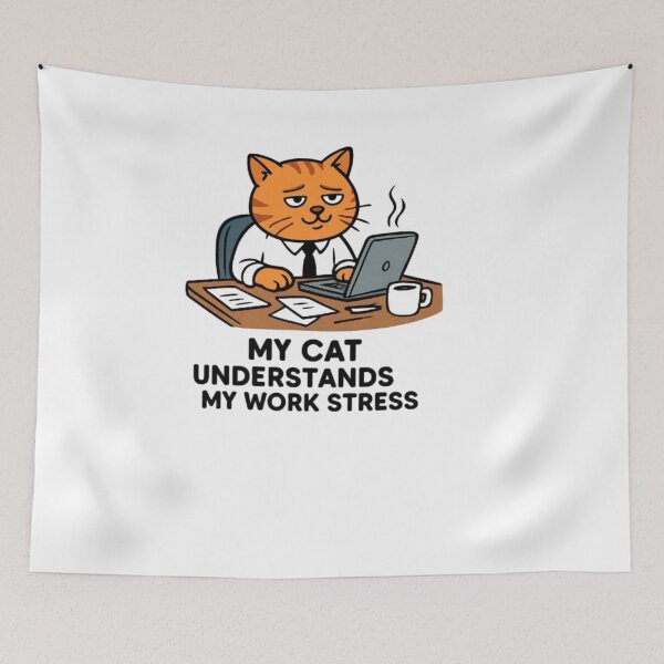 Item preview, My Cat Understands My Work Stress designed and sold by Azhastor.
