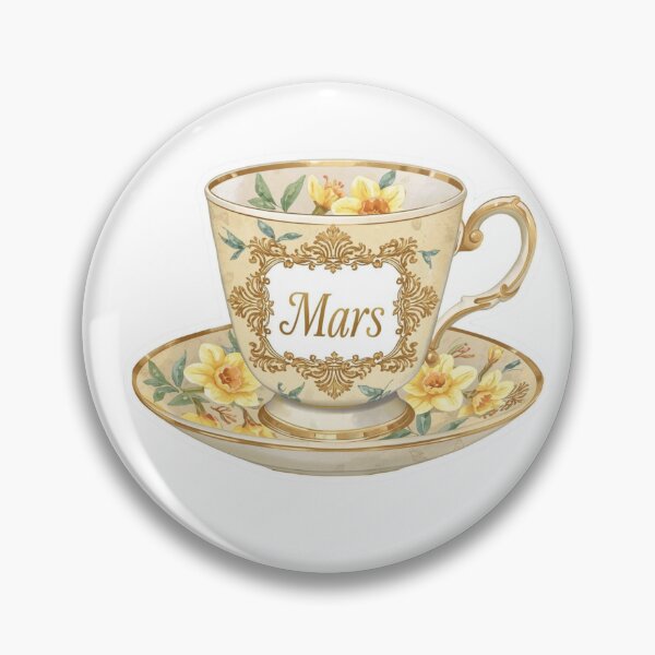 Item preview, French March Teacup Floral Sticker designed and sold by MaisonMaria.
