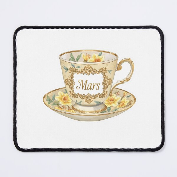 Item preview, French March Teacup Floral Sticker designed and sold by MaisonMaria.