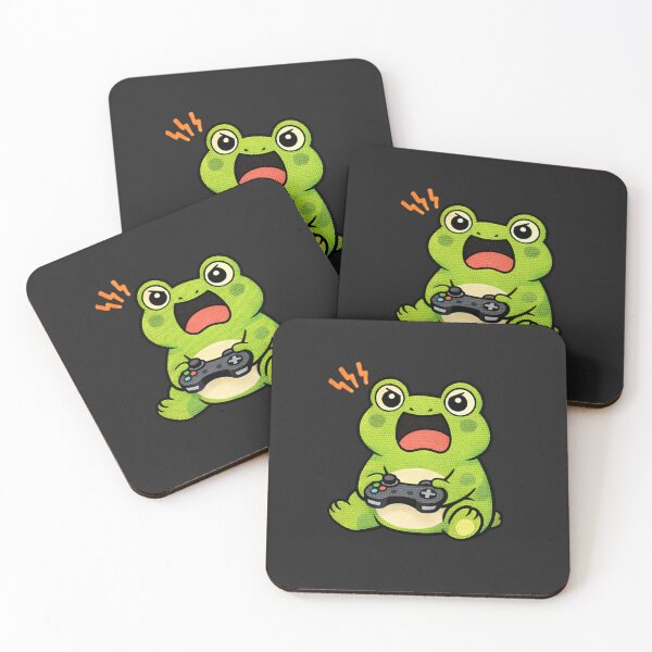 Item preview, Funny Gamer Rage Frog – Cute Kawaii Gaming Meme Frog Embroidered Patch Style designed and sold by ColorSplash123.