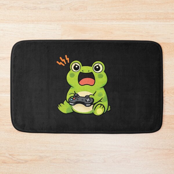 Item preview, Funny Gamer Rage Frog – Cute Kawaii Gaming Meme Frog Embroidered Patch Style designed and sold by ColorSplash123.