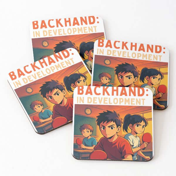 Item preview, Funny Backhand In Development T-Shirt - Intense Anime Ping Pong Training Gift designed and sold by OhMyPingCo.
