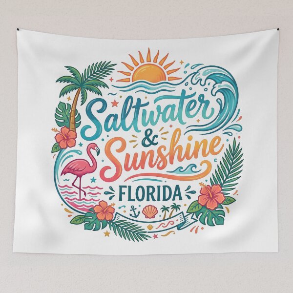 Item preview, florida beach, beach decor, florida lifestyle, saltwater, sunshine designed and sold by TrueArtVibes.