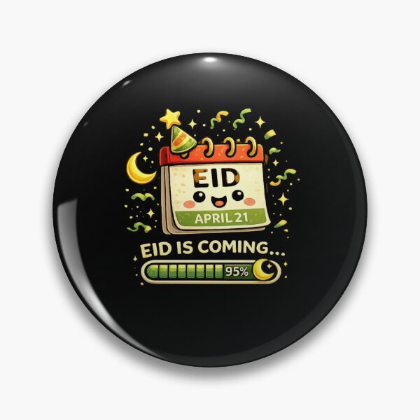 Item preview, Eid Is Coming Calendar Countdown Moon Muslim Celebration Design designed and sold by bilal sibgui.