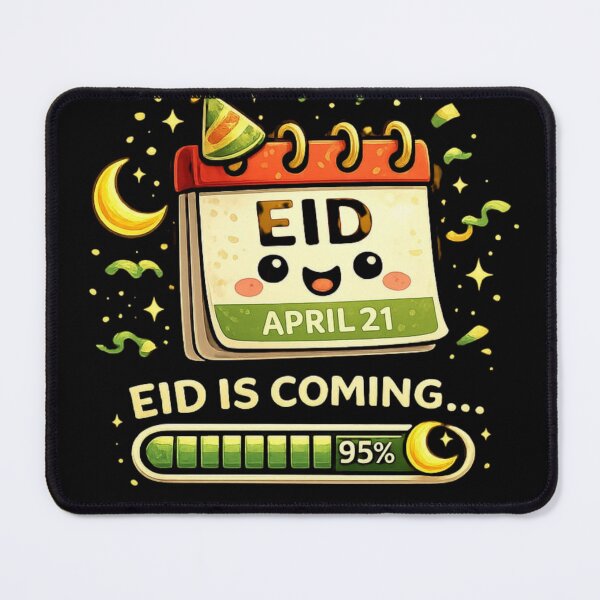 Item preview, Eid Is Coming Calendar Countdown Moon Muslim Celebration Design designed and sold by bilal sibgui.