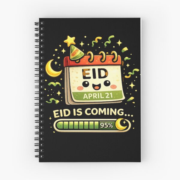 Item preview, Eid Is Coming Calendar Countdown Moon Muslim Celebration Design designed and sold by bilal sibgui.