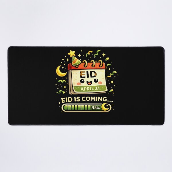 Item preview, Eid Is Coming Calendar Countdown Moon Muslim Celebration Design designed and sold by bilal sibgui.