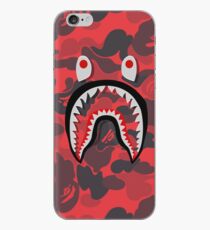 Roter Bape Shark iPhone-Hülle & Cover