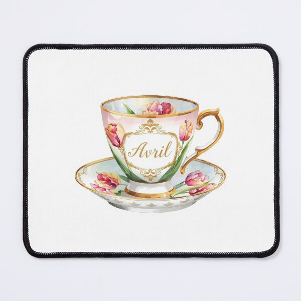 Item preview, French April Teacup Tulip Sticker designed and sold by MaisonMaria.