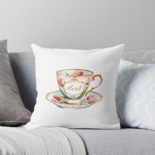 Item preview, French April Teacup Tulip Sticker designed and sold by MaisonMaria.