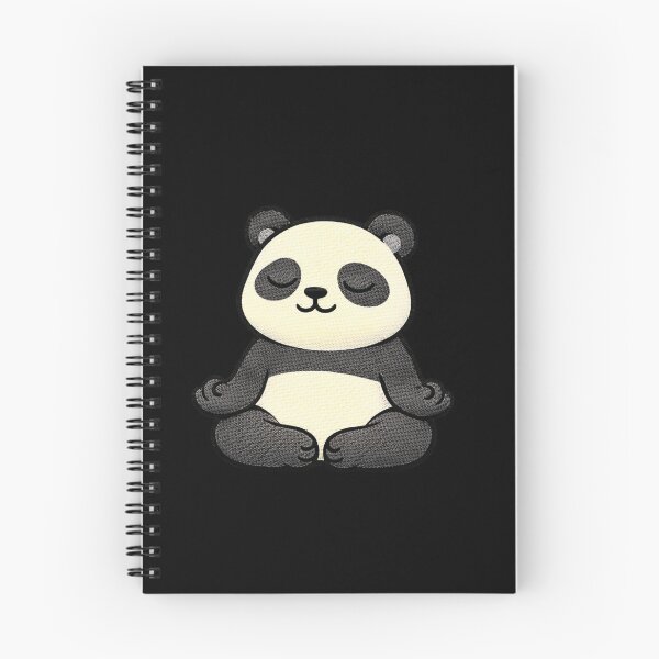 Item preview, Zen Panda Meditation – Cute Kawaii Calm Panda Embroidered Patch Style designed and sold by ColorSplash123.