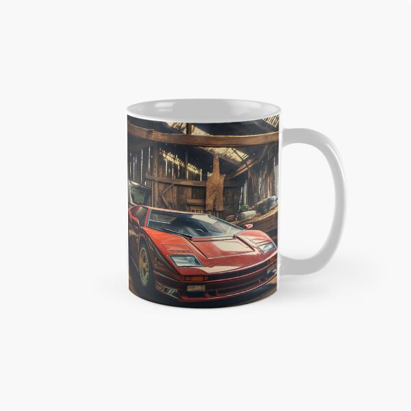 Item preview, Beautiful Classic Red Car Design Tucked Away In Rural Shelter designed and sold by RevUpDesign.