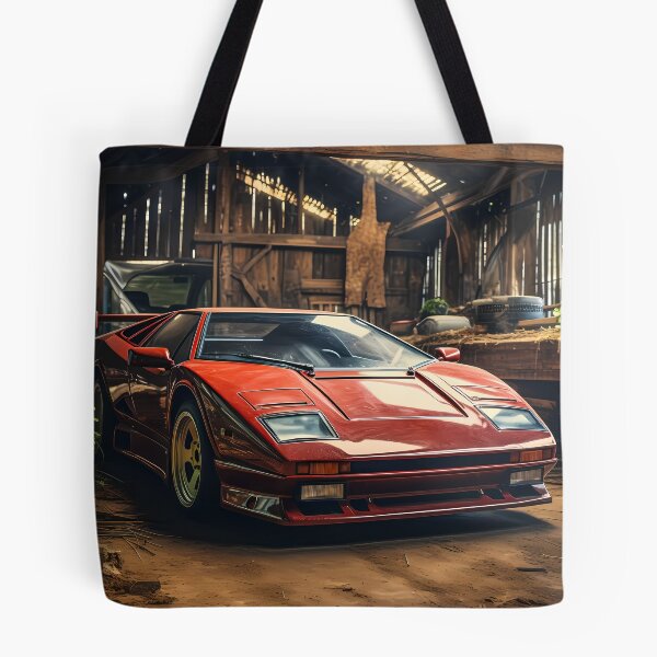 Item preview, Beautiful Classic Red Car Design Tucked Away In Rural Shelter designed and sold by RevUpDesign.