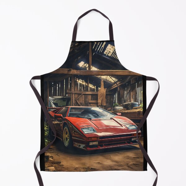 Item preview, Beautiful Classic Red Car Design Tucked Away In Rural Shelter designed and sold by RevUpDesign.