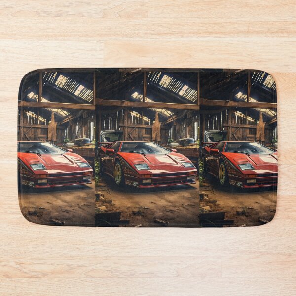 Item preview, Beautiful Classic Red Car Design Tucked Away In Rural Shelter designed and sold by RevUpDesign.
