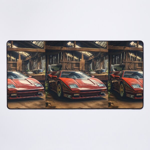 Item preview, Beautiful Classic Red Car Design Tucked Away In Rural Shelter designed and sold by RevUpDesign.