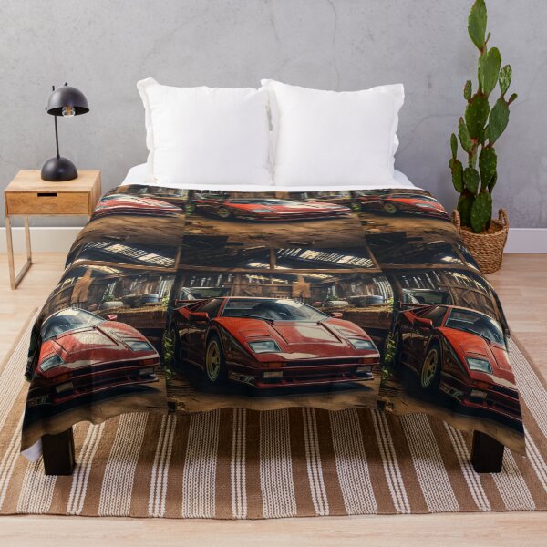 Item preview, Beautiful Classic Red Car Design Tucked Away In Rural Shelter designed and sold by RevUpDesign.