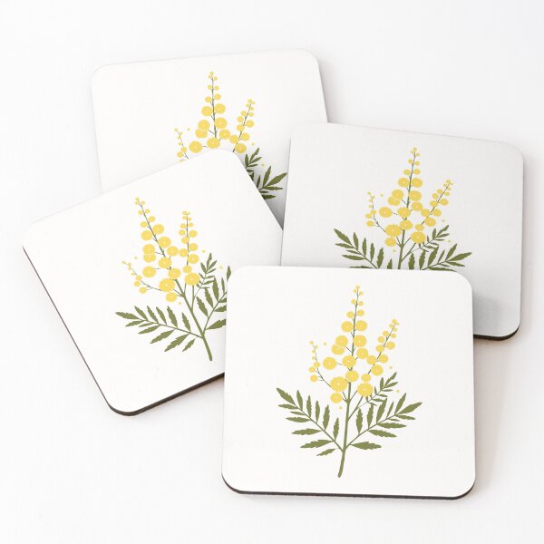 Item preview, Golden Mimosa Botanical Spring Illustration  designed and sold by Claudia S. Design.