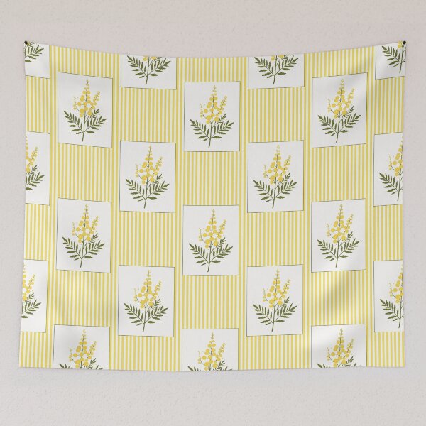 Item preview, Golden Mimosa Botanical Spring Illustration  designed and sold by Claudia S. Design.