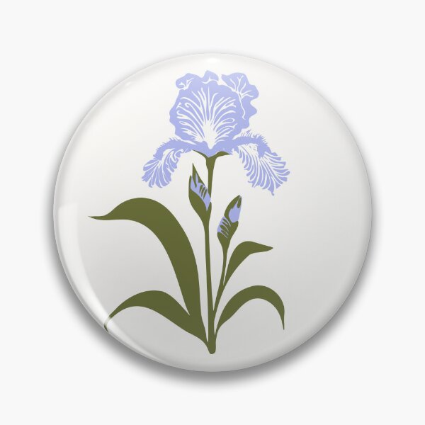 Item preview, Blue Iris Botanical Spring Illustration designed and sold by Claudia S. Design.