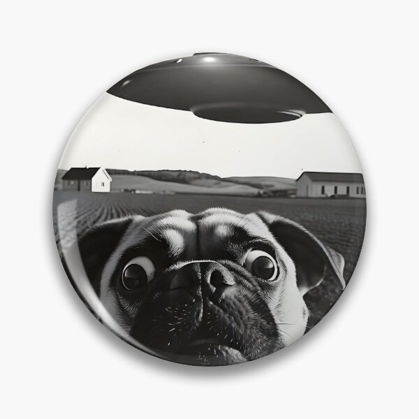 Item preview, Funny Adopted Dog Selfie with Alien UFO Cute Puppy Adoption Lover designed and sold by Jokerstyle.