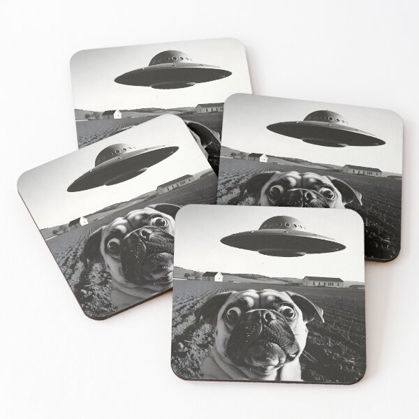Item preview, Funny Adopted Dog Selfie with Alien UFO Cute Puppy Adoption Lover designed and sold by Jokerstyle.