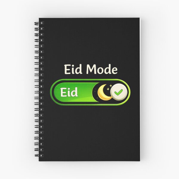 Item preview, Eid Mode Activated Moon Minimal Muslim Celebration Design designed and sold by bilal sibgui.