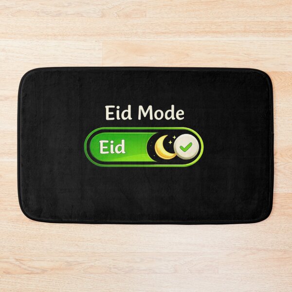 Item preview, Eid Mode Activated Moon Minimal Muslim Celebration Design designed and sold by bilal sibgui.