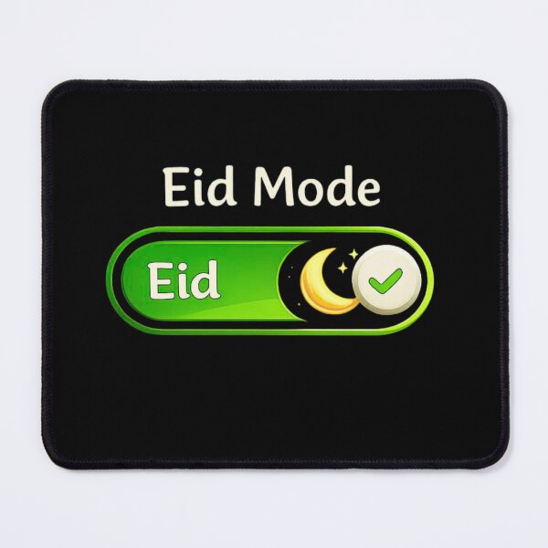 Item preview, Eid Mode Activated Moon Minimal Muslim Celebration Design designed and sold by bilal sibgui.