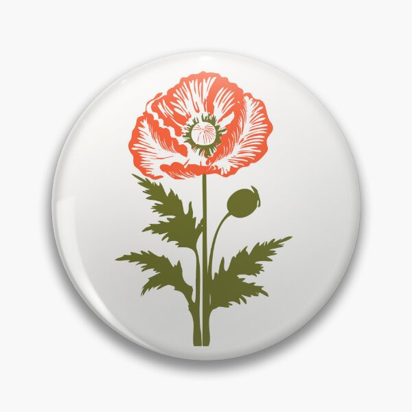 Item preview, Wild Poppy Vintage Botanical Flower Print designed and sold by Claudia S. Design.