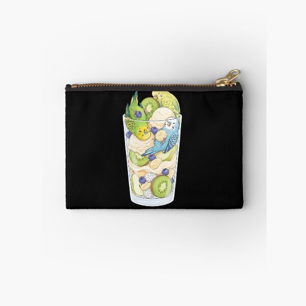Item preview, Funny Budgerigar Parrots in Ice Cream Dessert designed and sold by DoodleTortle.